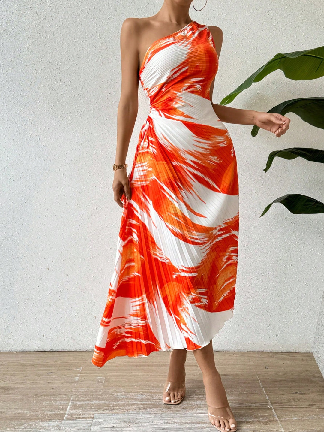 Rochie maxi SHEIN, portocaliu