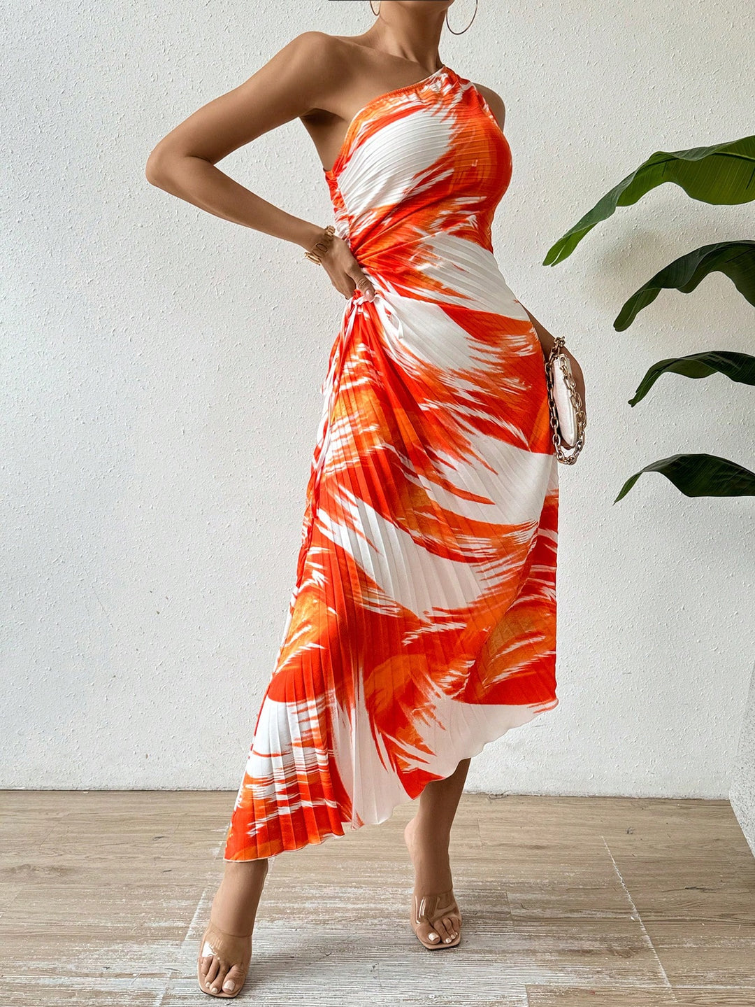 Rochie maxi SHEIN, portocaliu