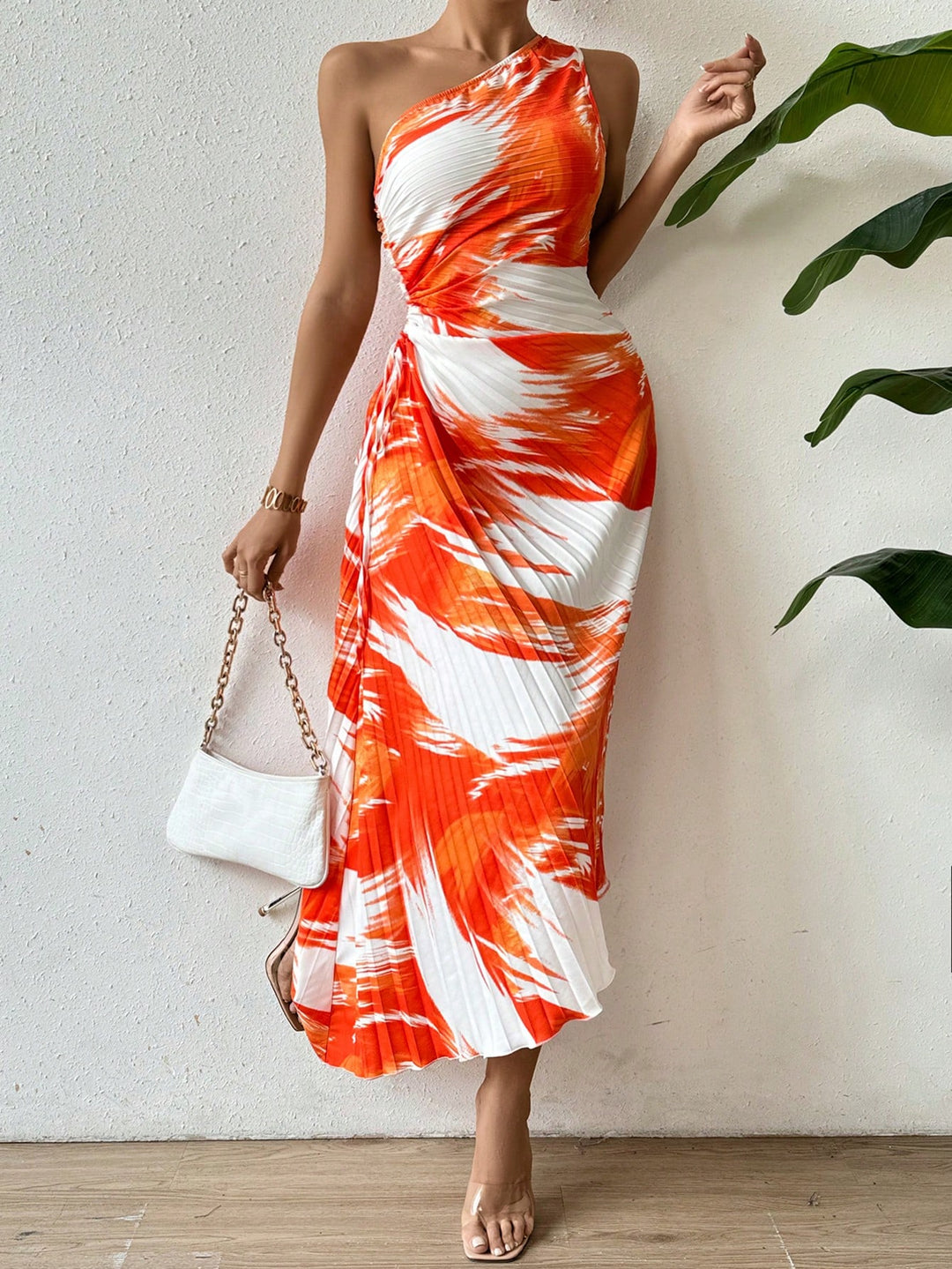 Rochie maxi SHEIN, portocaliu
