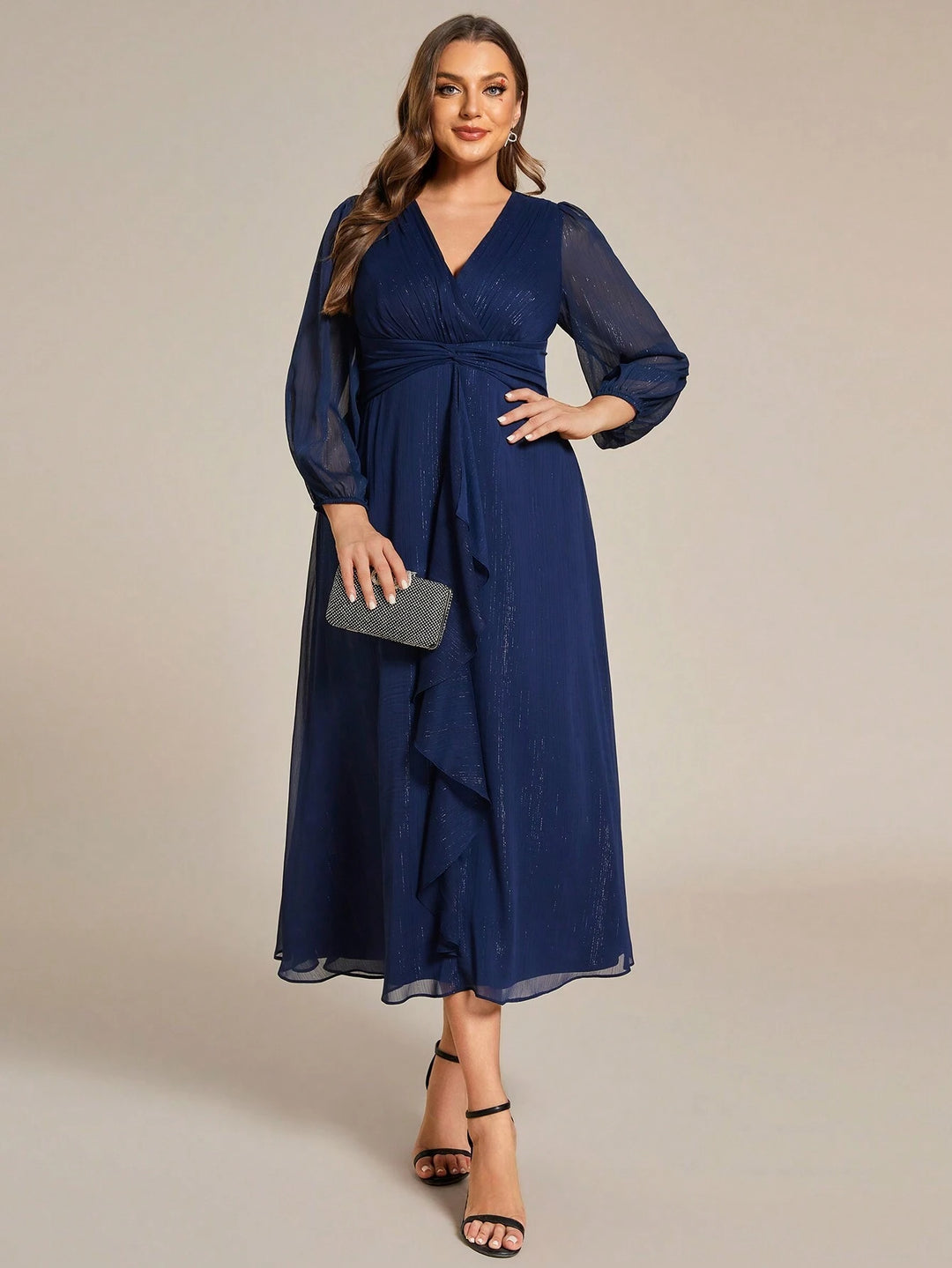 Rochie midi SHEIN, albastru
