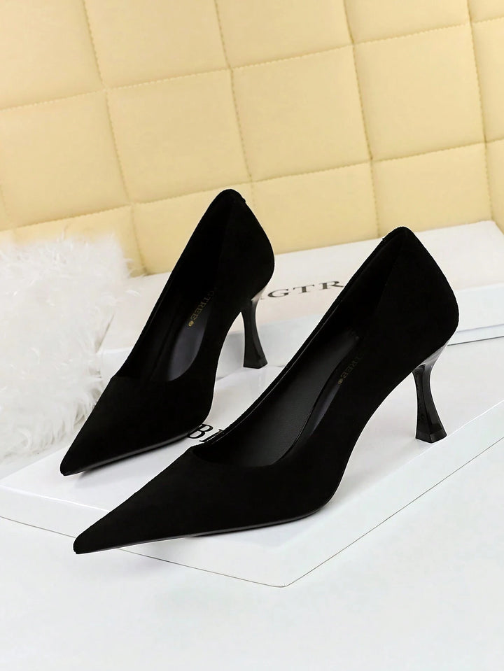 Pantofi cu toc SHEIN, negru