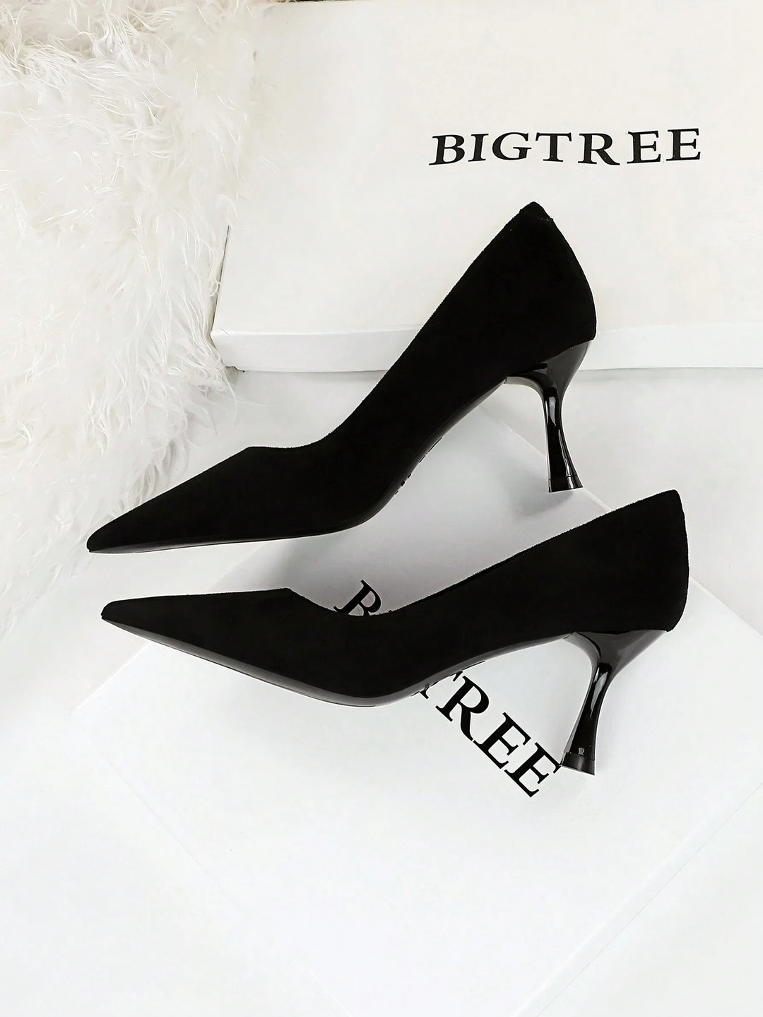 Pantofi cu toc SHEIN, negru
