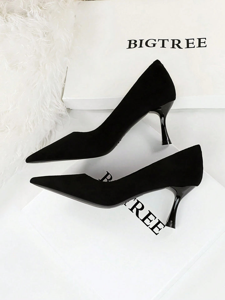 Pantofi cu toc SHEIN, negru