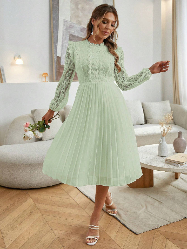 Rochie midi SHEIN, verde