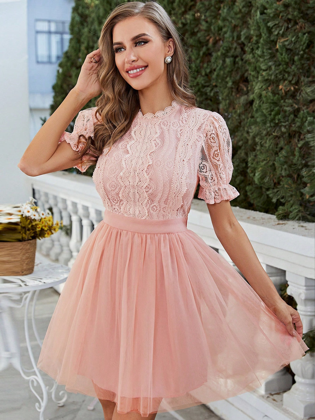 Rochie mini SHEIN, roz