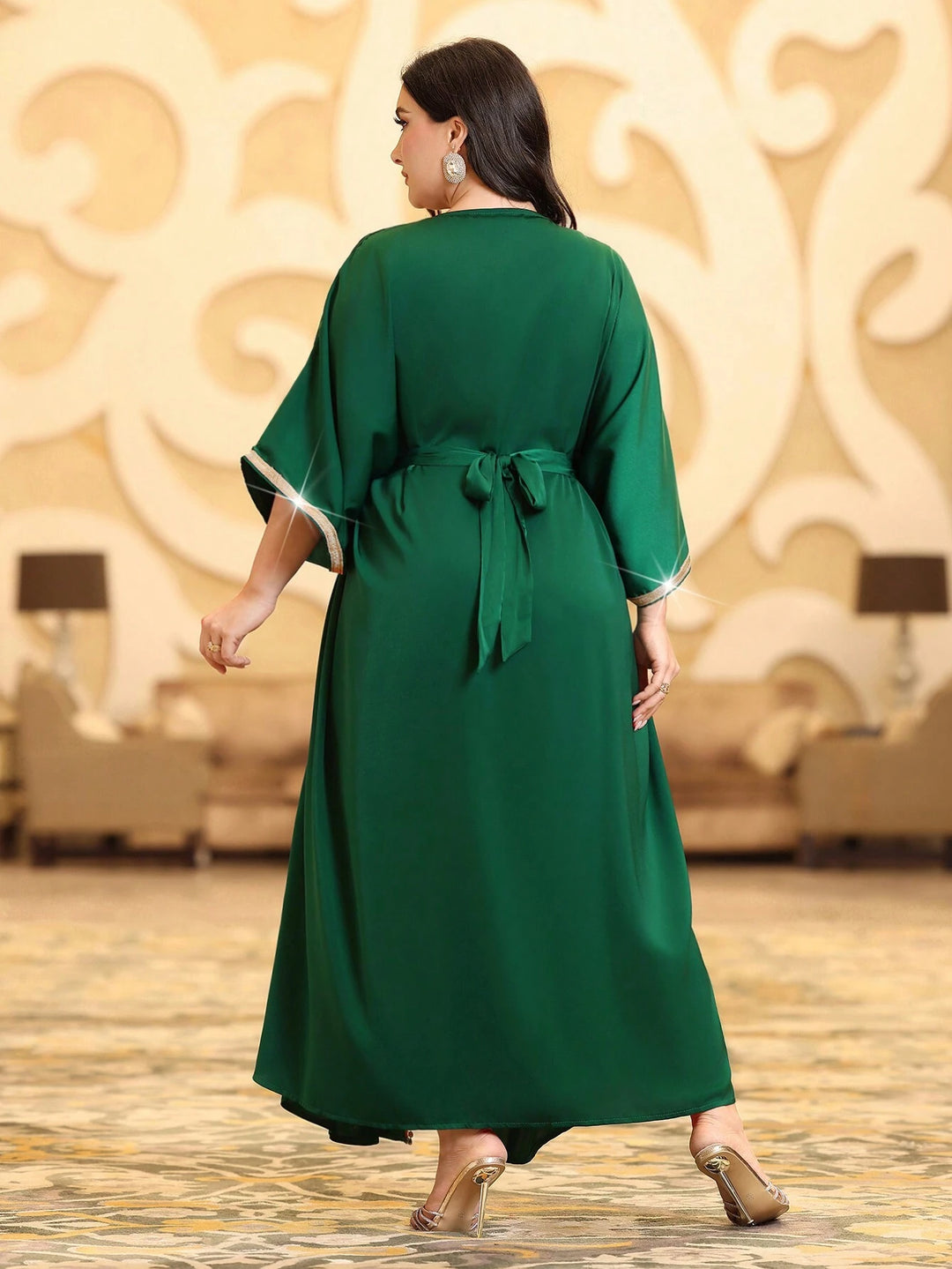 Set rochie și cardigan SHEIN, verde