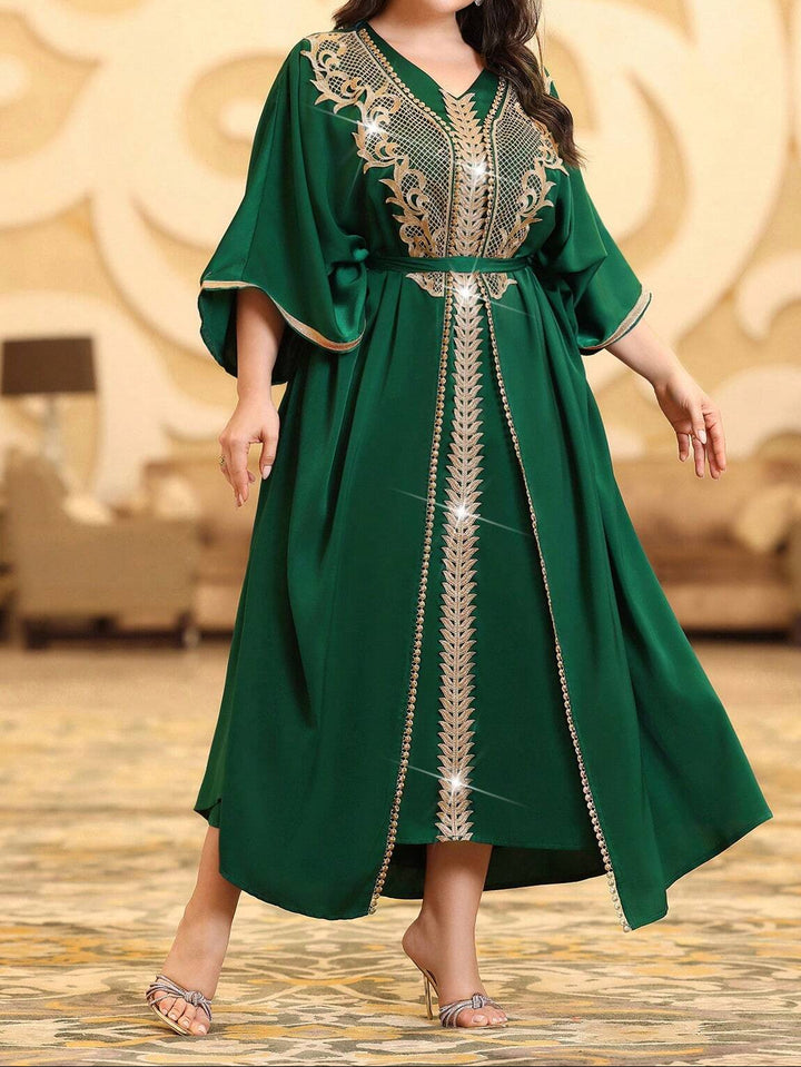 Set rochie și cardigan SHEIN, verde