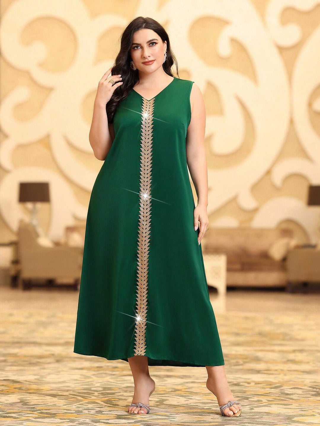 Set rochie și cardigan SHEIN, verde
