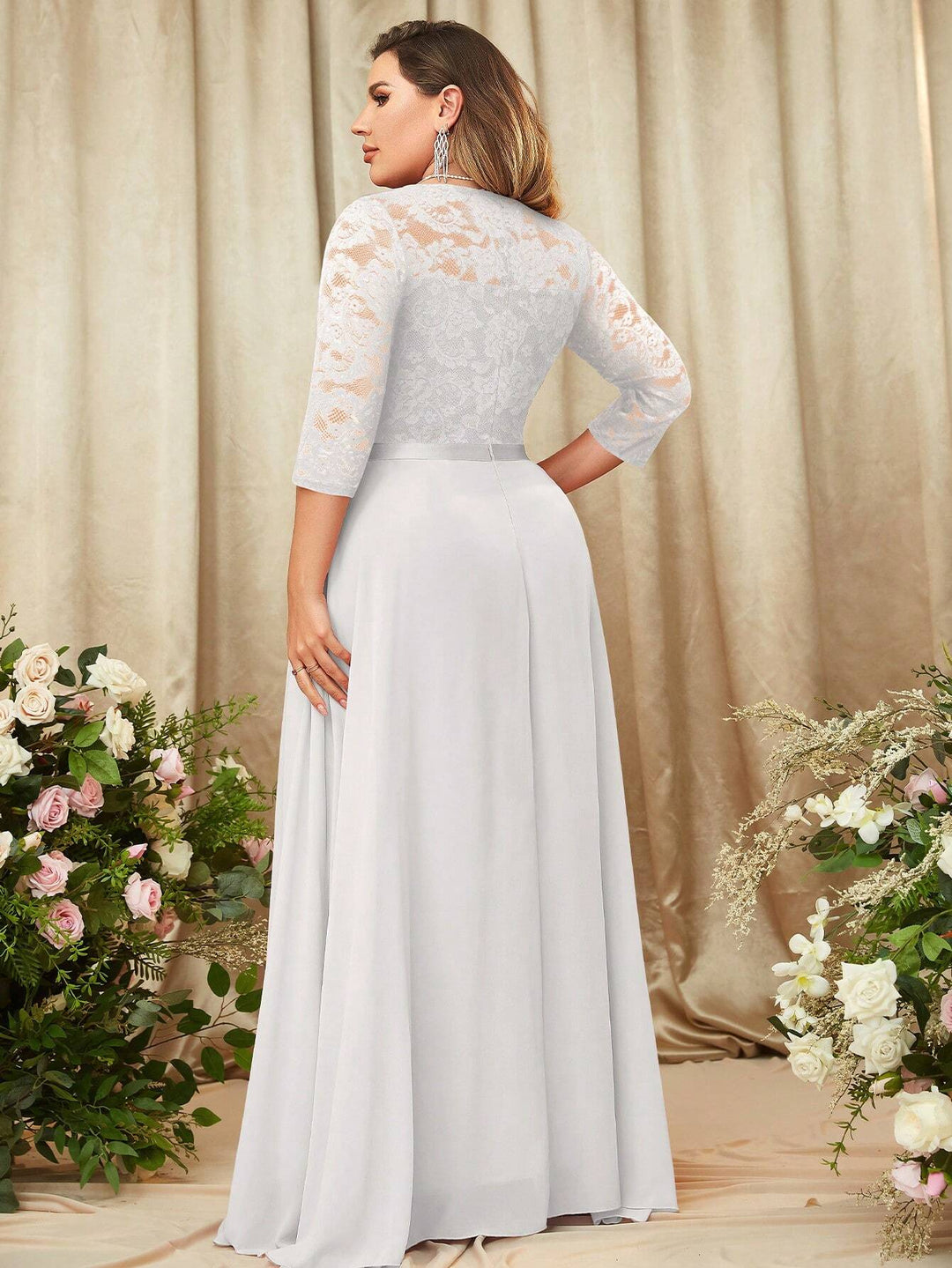 Rochie maxi SHEIN, alb