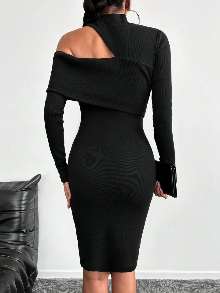 SHEIN mini ruha, fekete