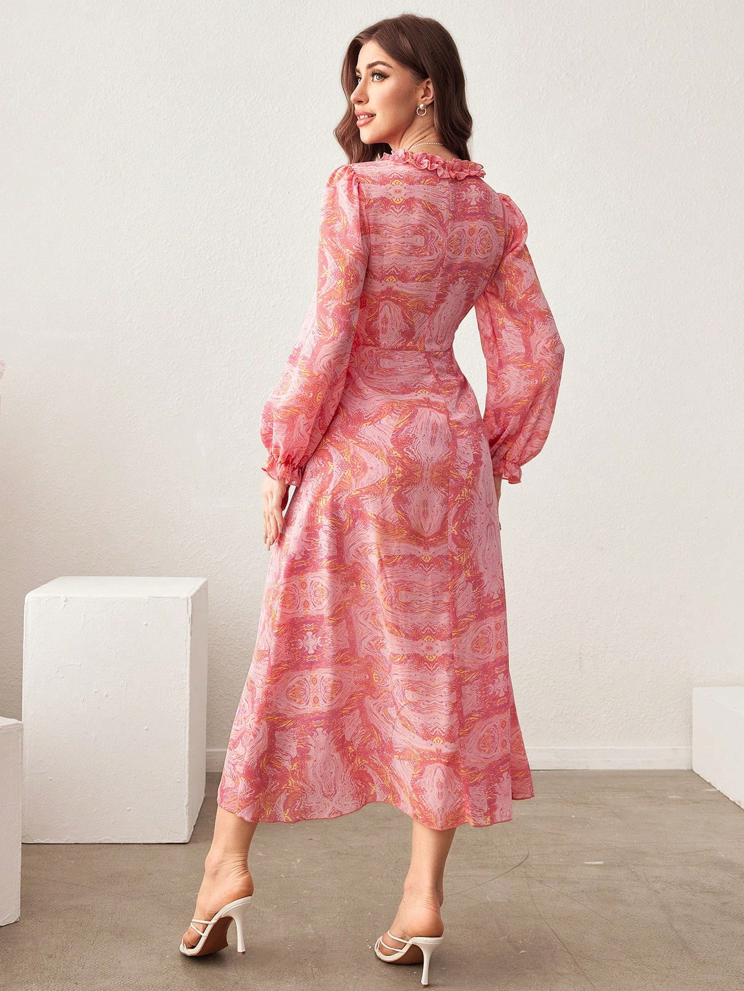 Rochie maxi SHEIN, roz