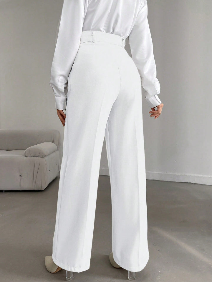 Pantalon SHEIN, alb