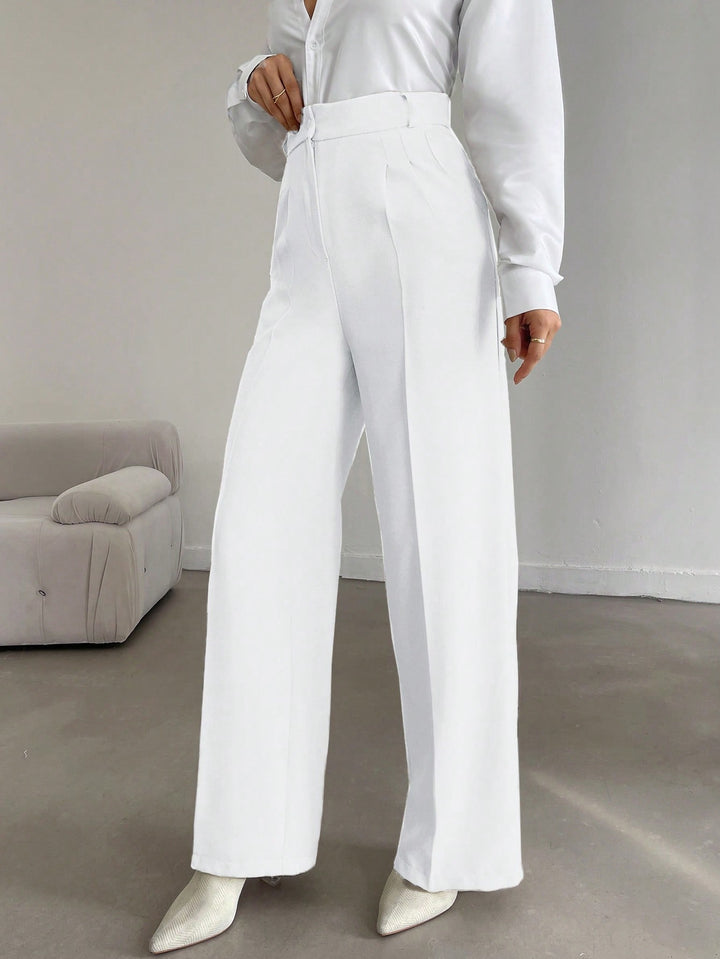 Pantalon SHEIN, alb