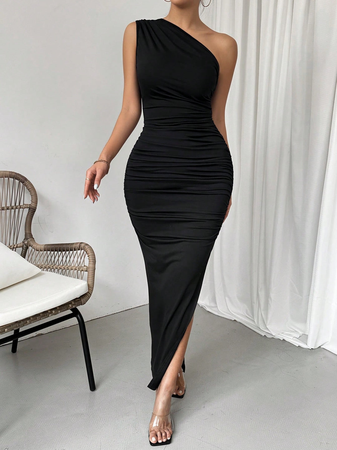 Rochie maxi SHEIN, negru