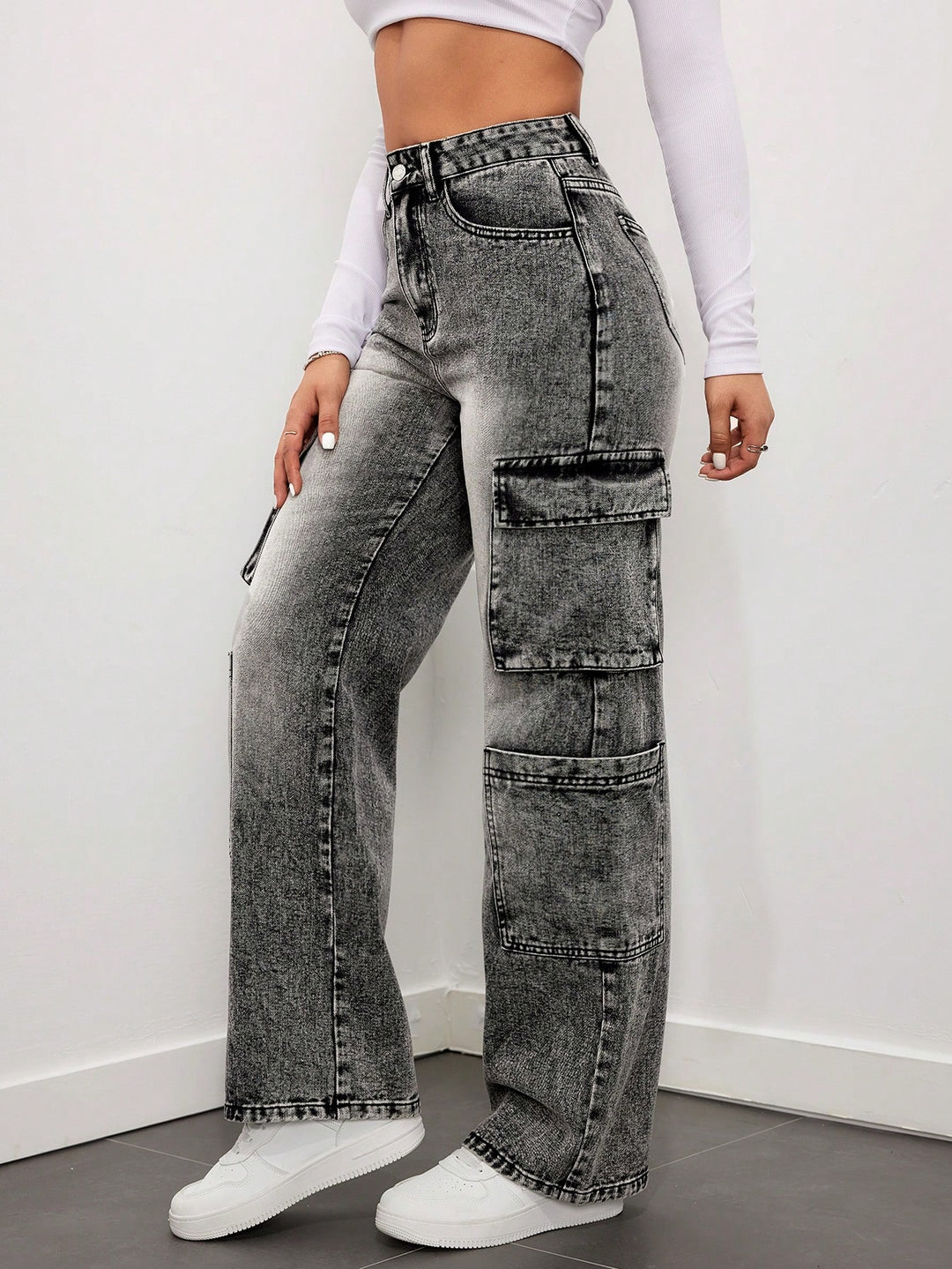 Jeans SHEIN, gri