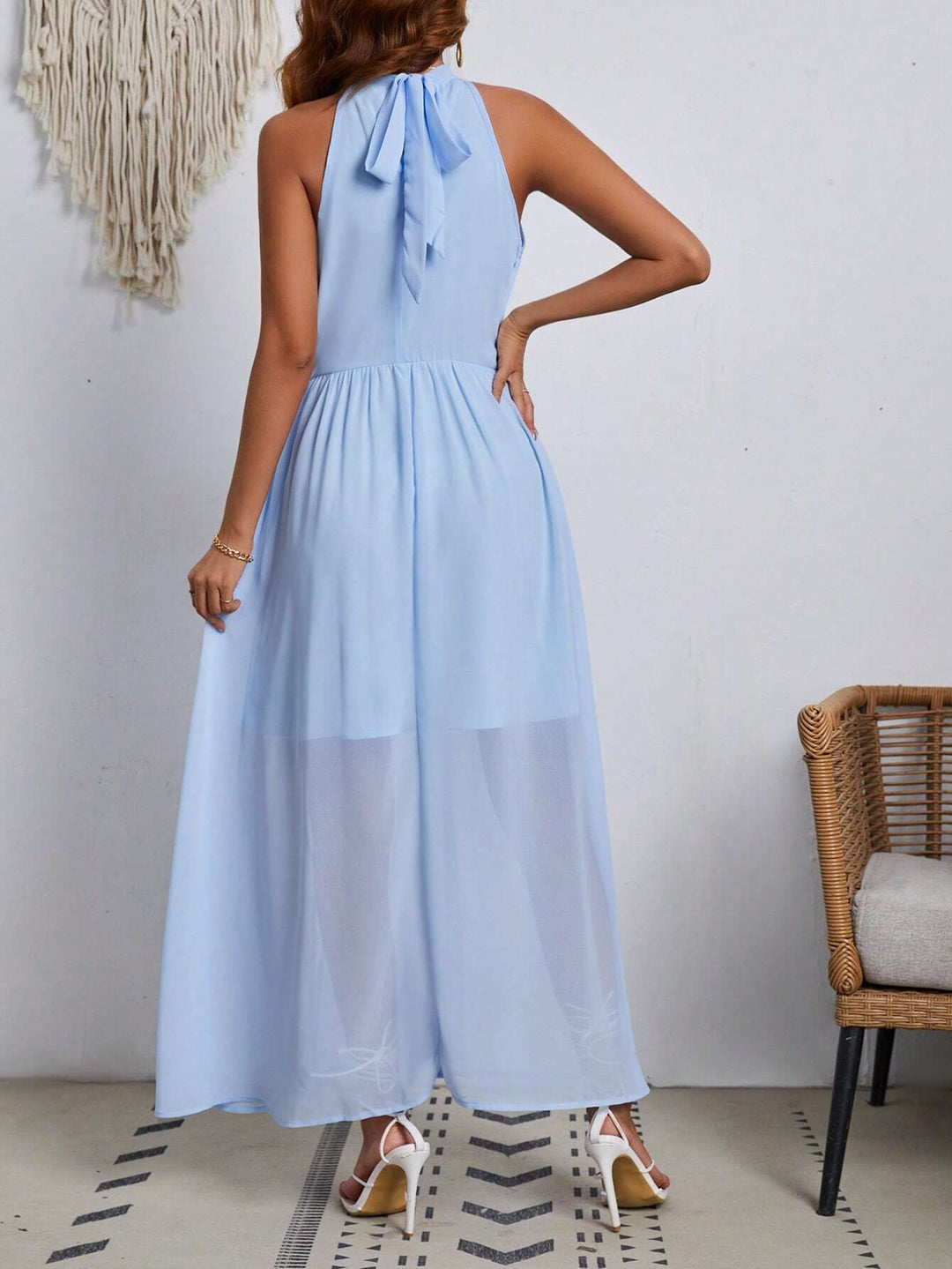 Rochie midi SHEIN, albastru