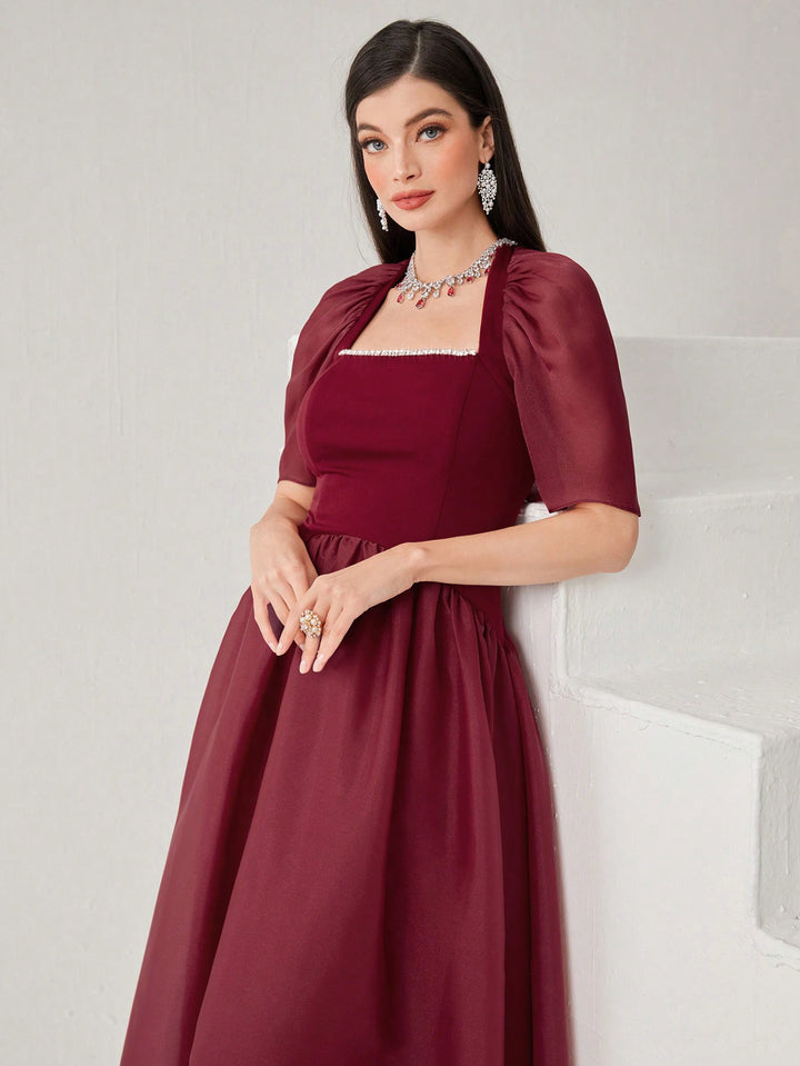 Rochie maxi SHEIN, vișiniu