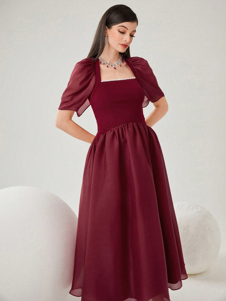 Rochie maxi SHEIN, vișiniu