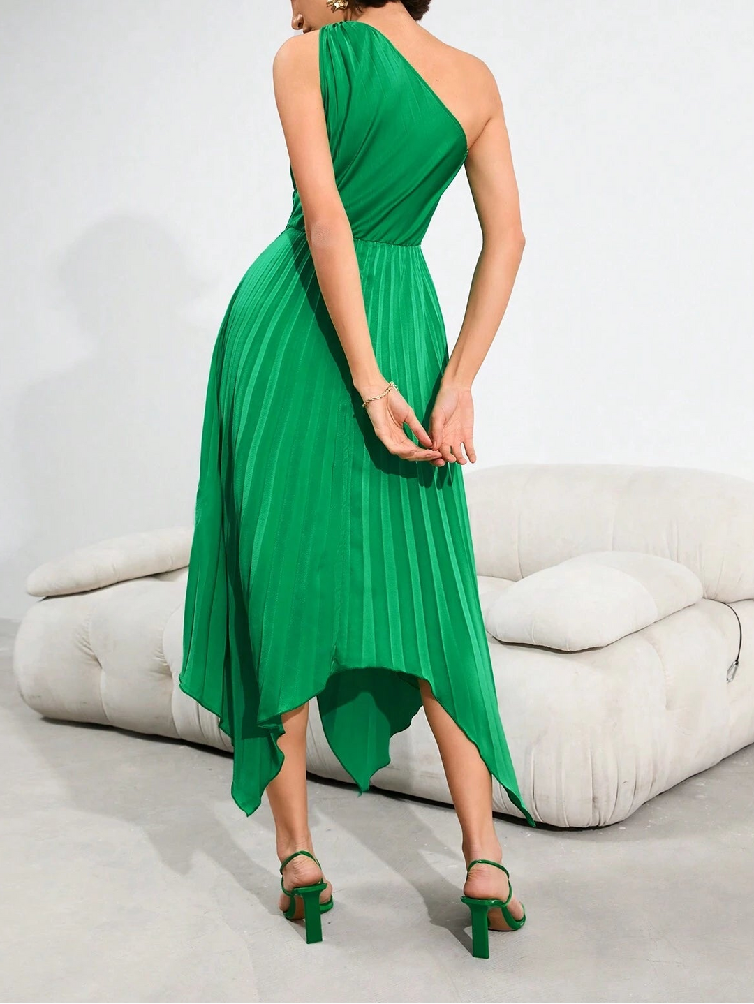 Rochie midi SHEIN, verde