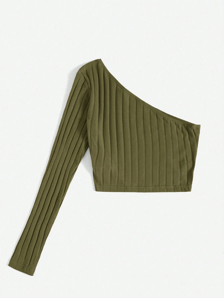 Top SHEIN, kaki