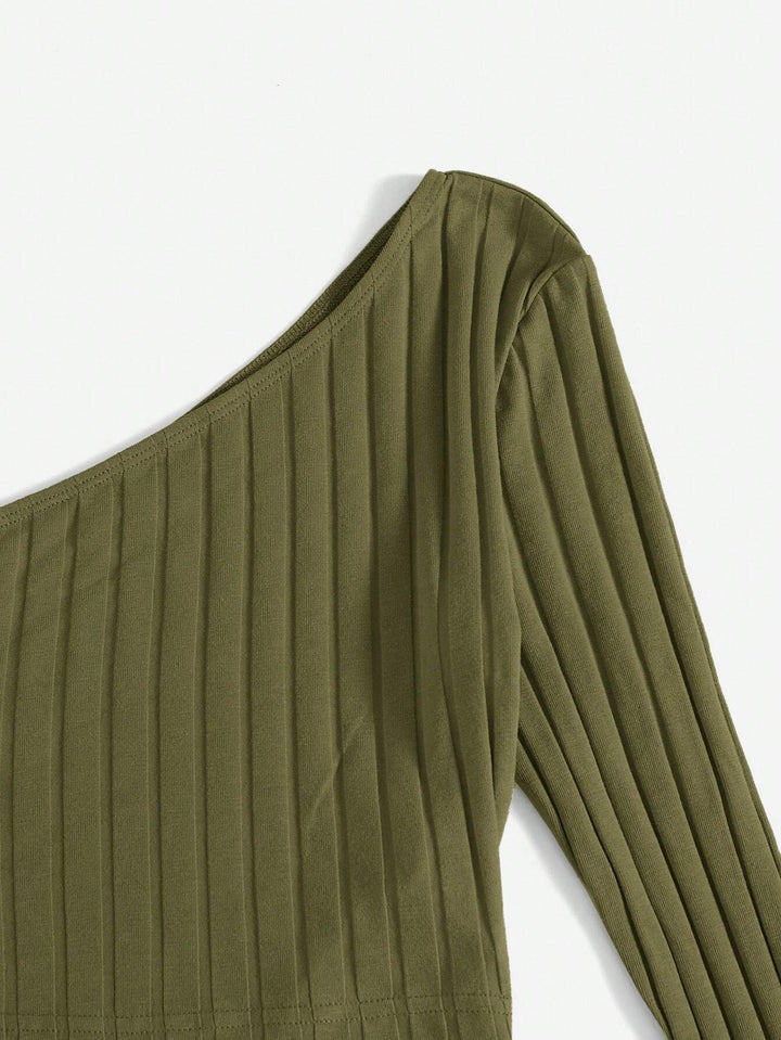 Top SHEIN, kaki