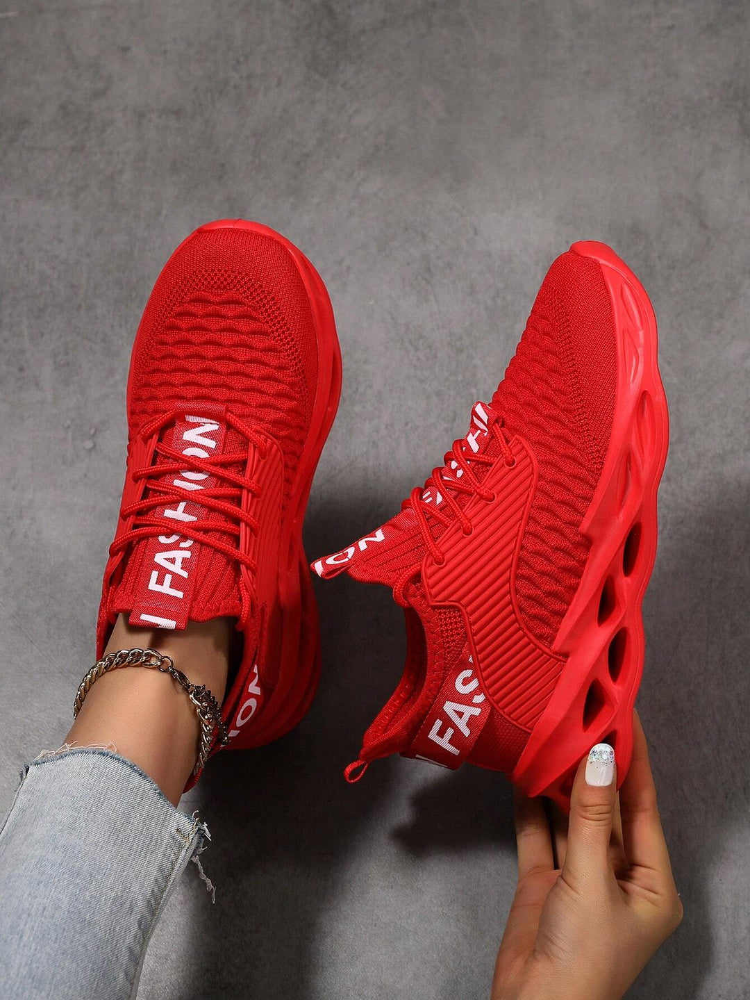 Pantofi sport SHEIN, roșu