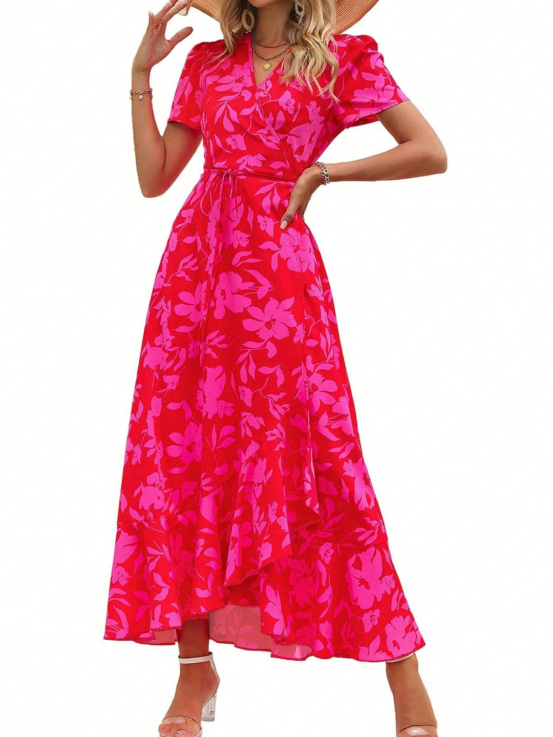 Rochie maxi SHEIN, mix culori