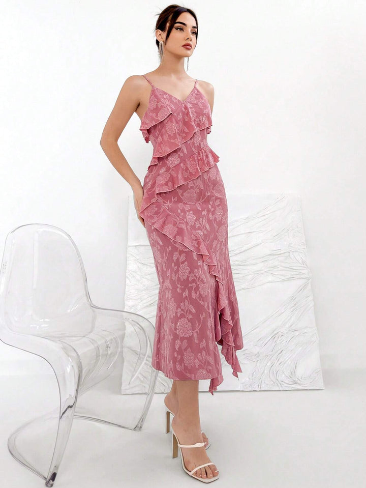 Rochie midi SHEIN, roz