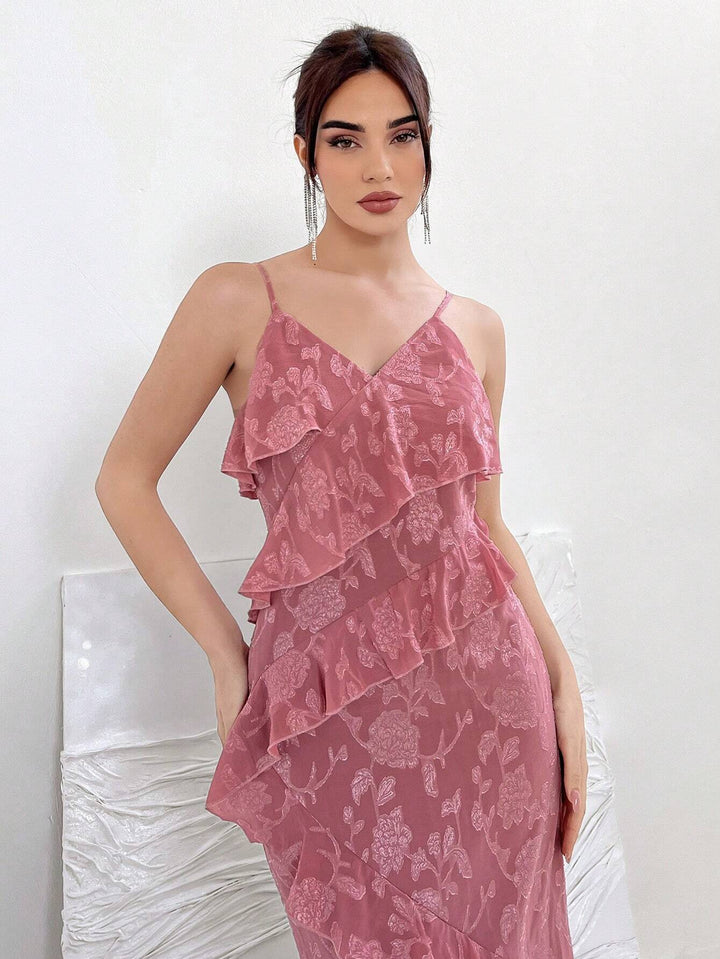 Rochie midi SHEIN, roz