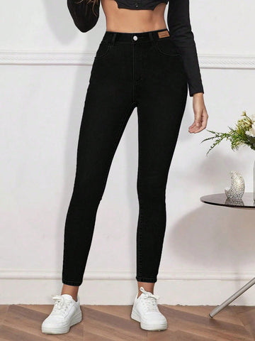 Jeans SHEIN, negru