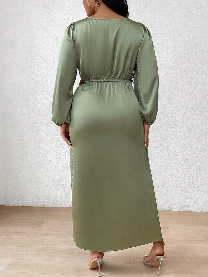 Rochie maxi SHEIN, verde