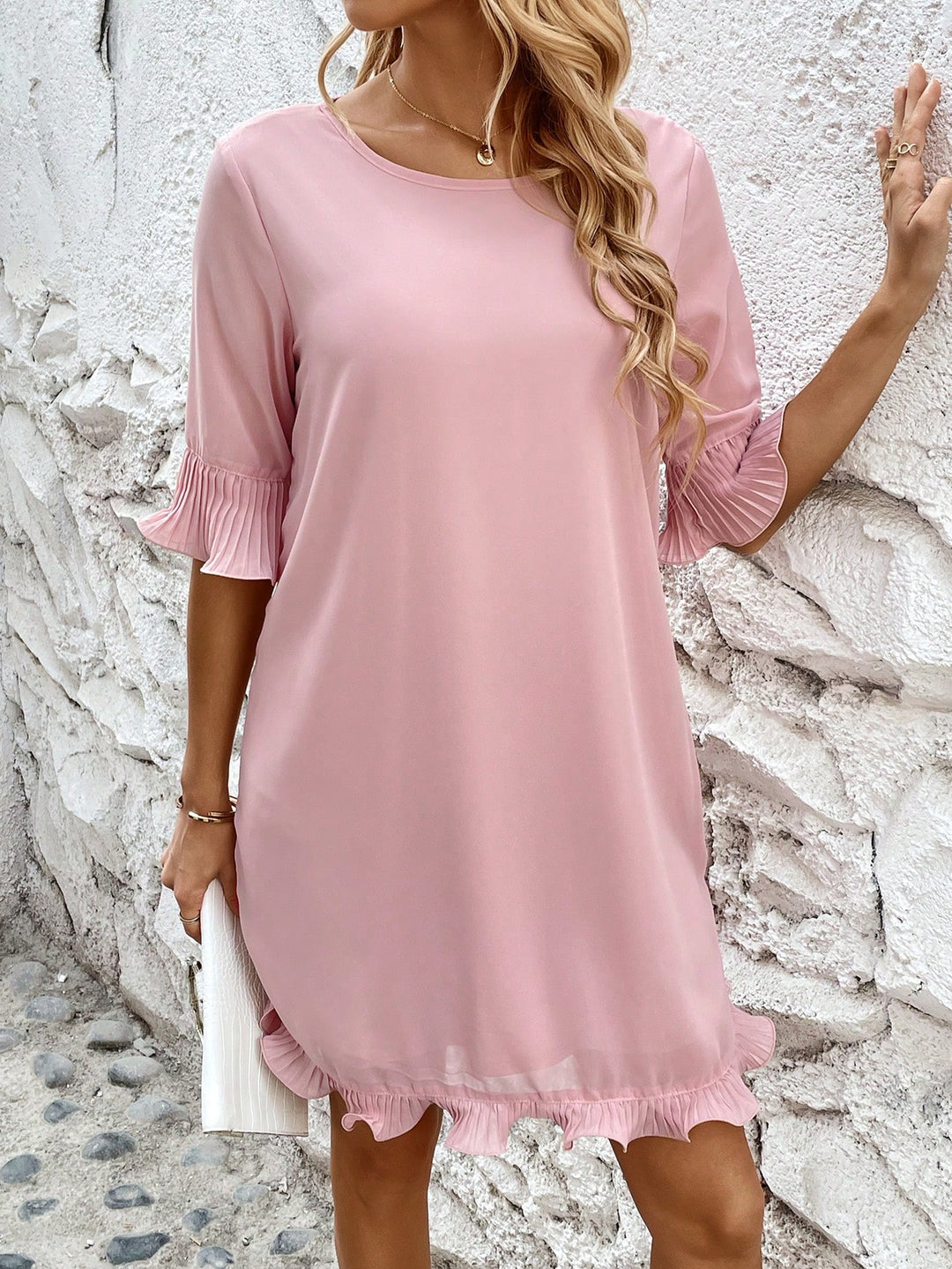 Rochie midi SHEIN, roz