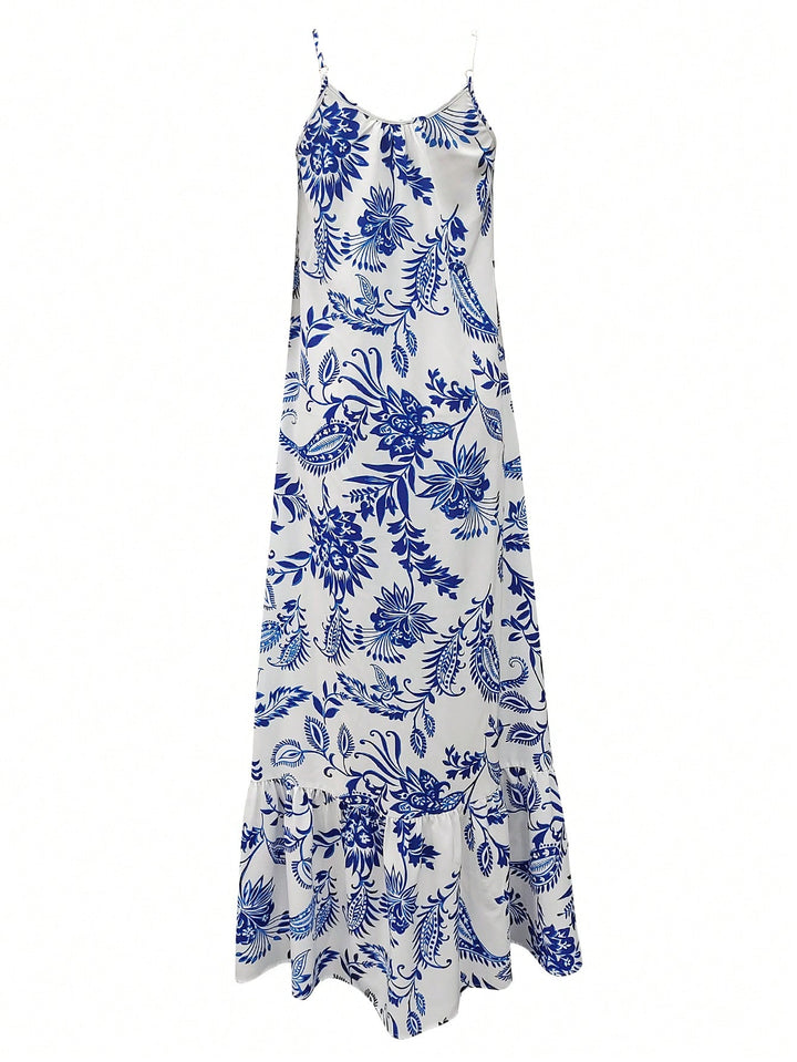 SHEIN maxi ruha, kék