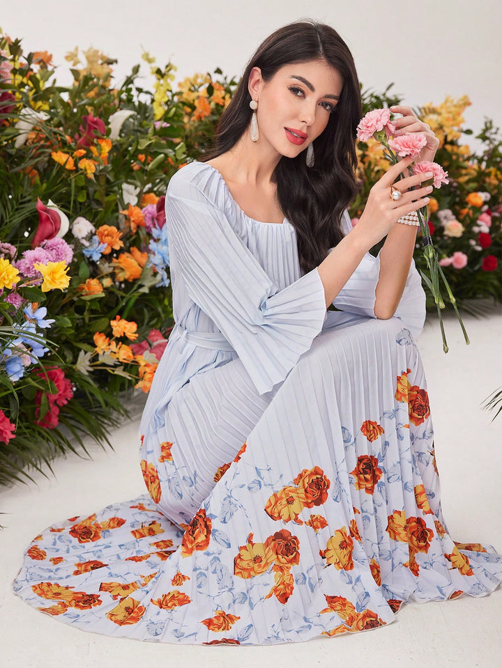 Rochie maxi SHEIN, mix culori