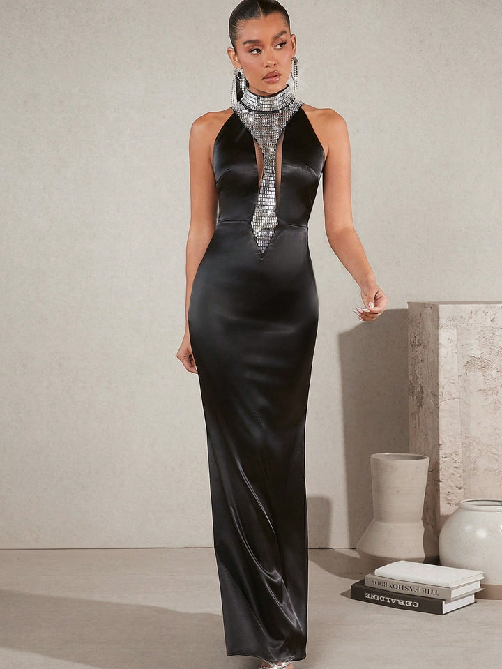 Rochie maxi SHEIN, negru