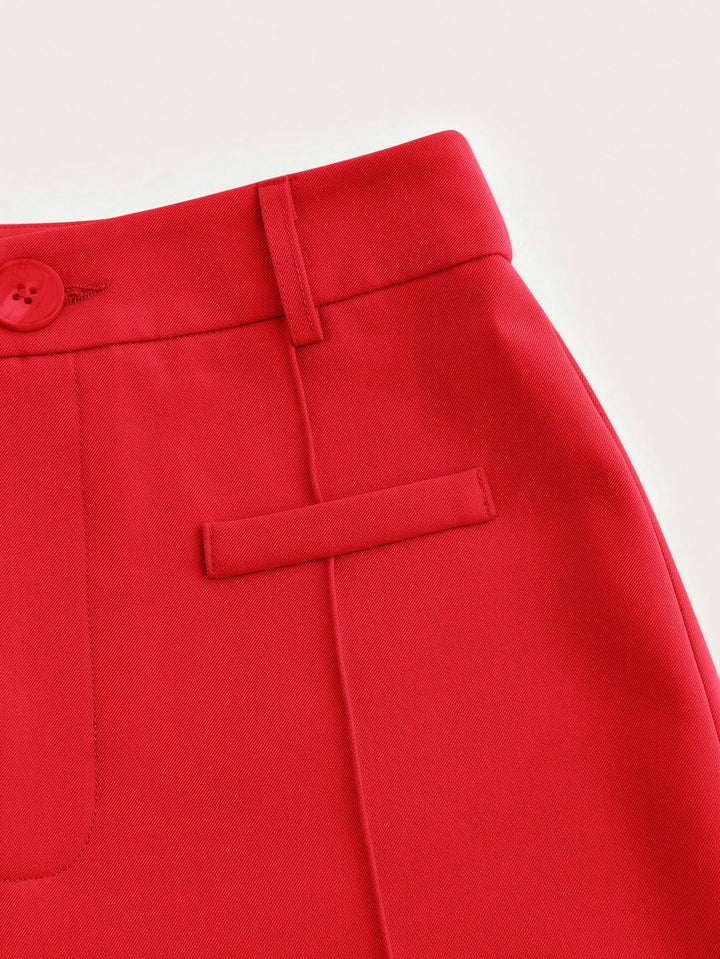 Pantaloni SHEIN, roșu