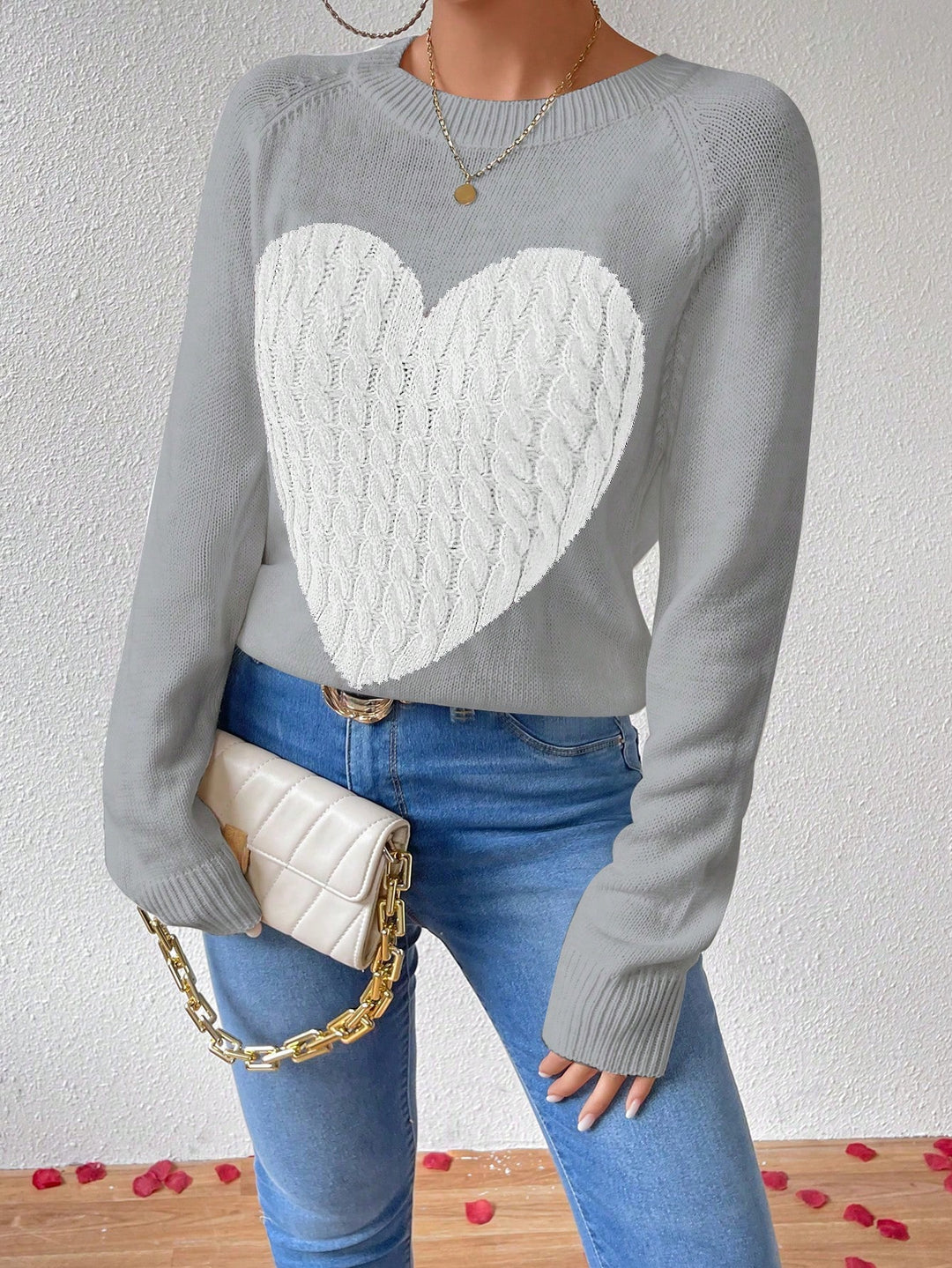 Pulover SHEIN, gri