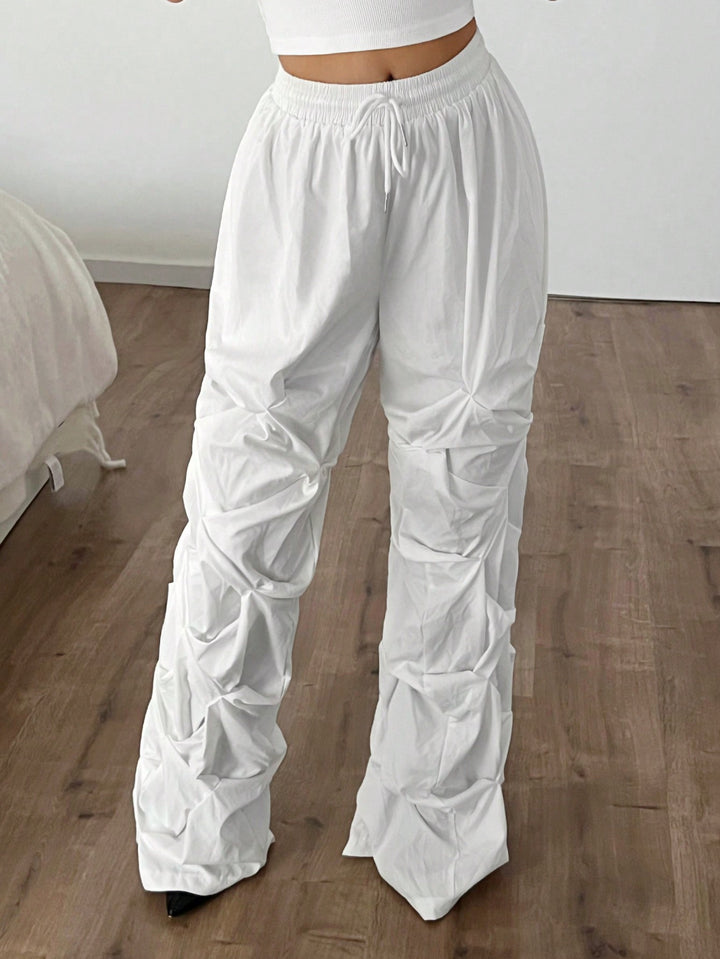 Pantaloni SHEIN, alb
