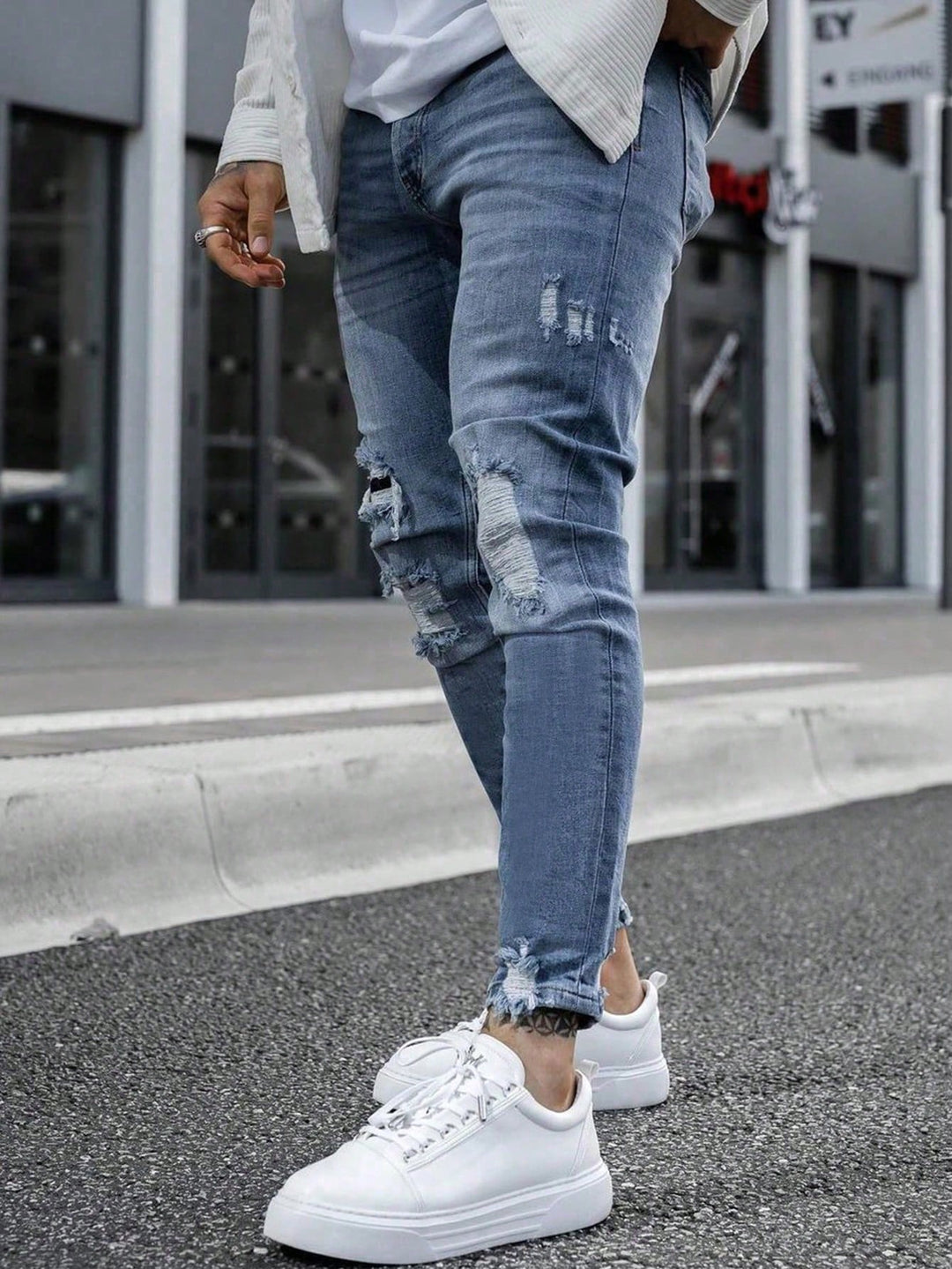 Jeans SHEIN, albastru