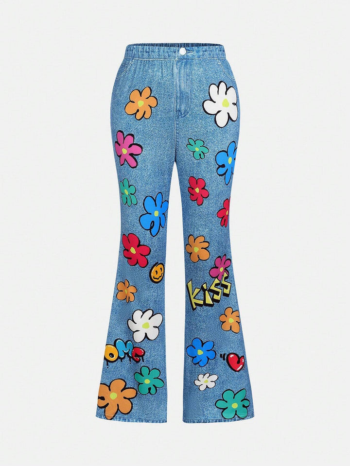Pantaloni SHEIN, albastru