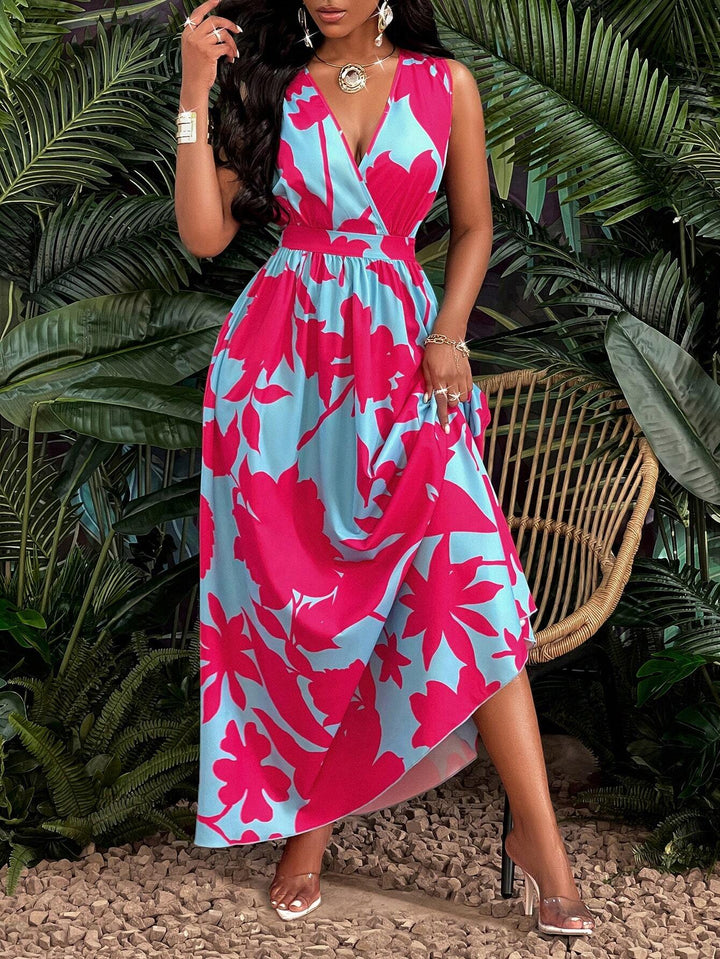 Rochie midi Shein, mix culori