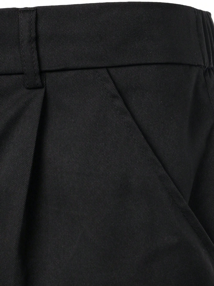 Pantaloni scurți SHEIN, negru