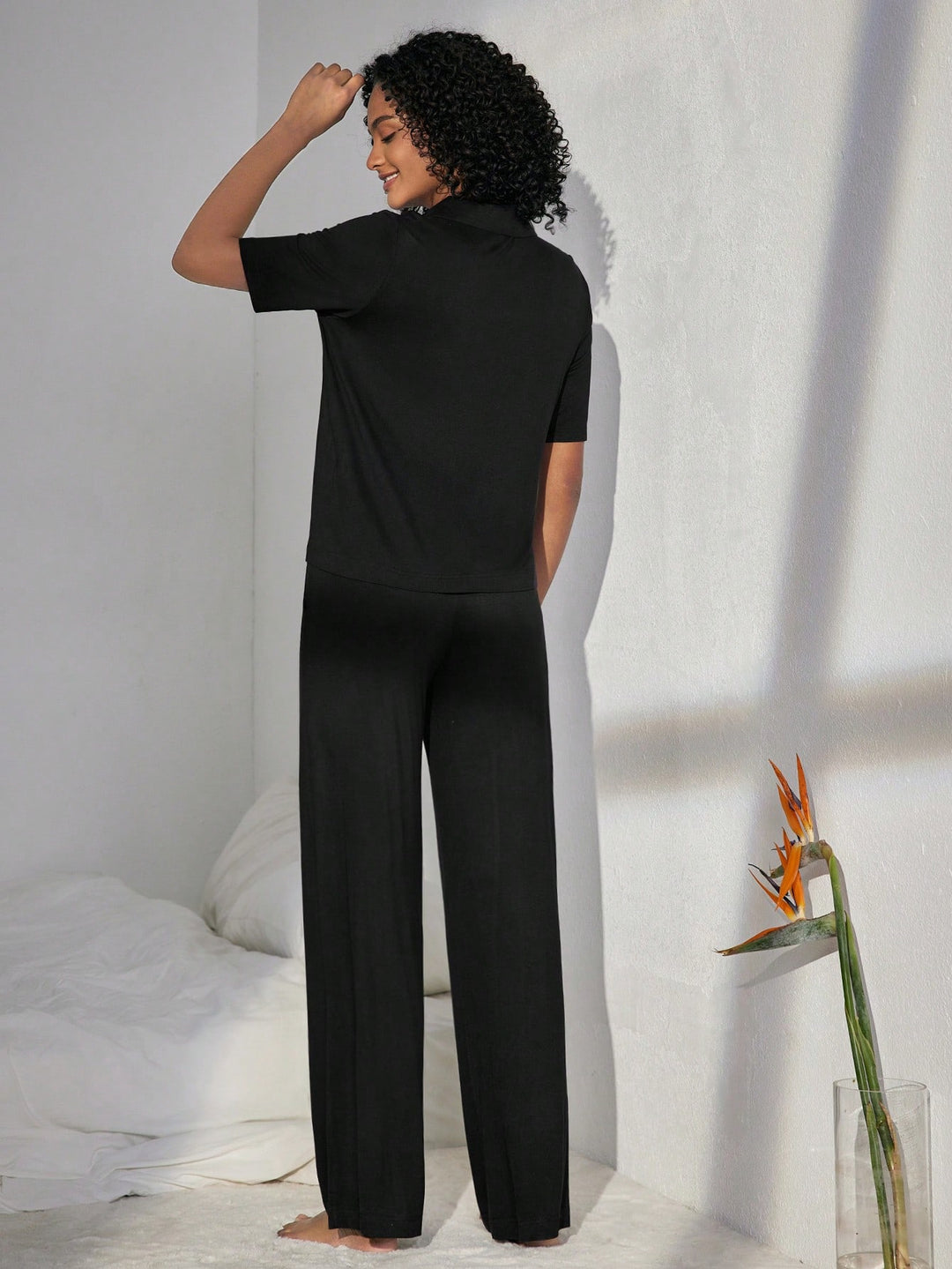 Set pijamale SHEIN, negru
