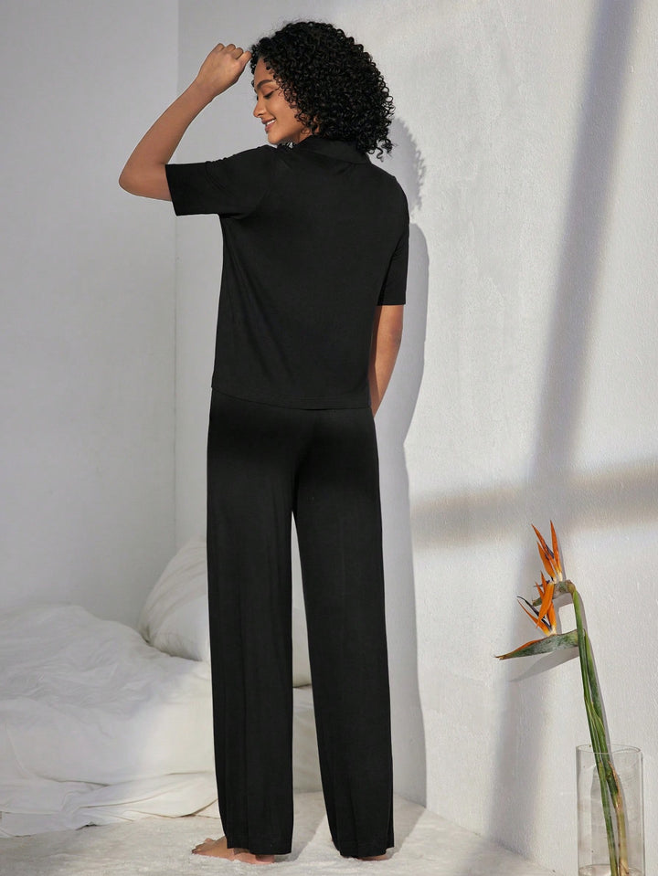 Set pijamale SHEIN, negru