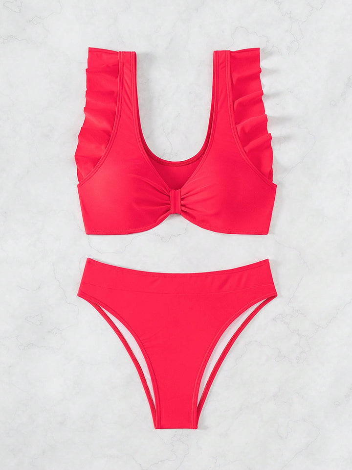 Set bikini SHEIN, roșu