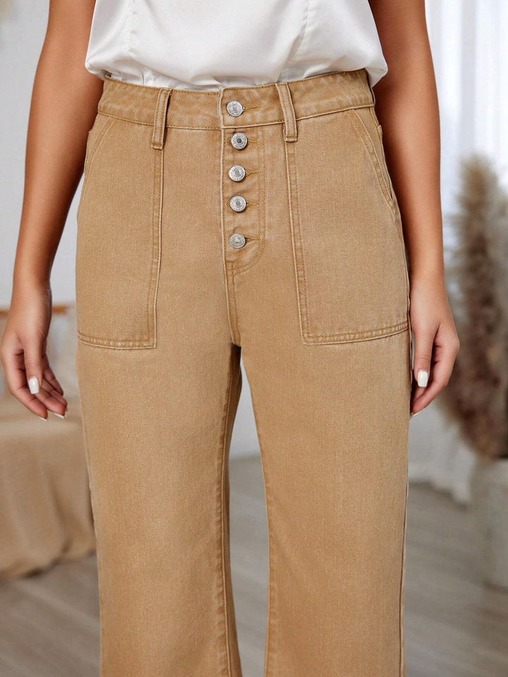 Jeans 3/4 SHEIN, maro
