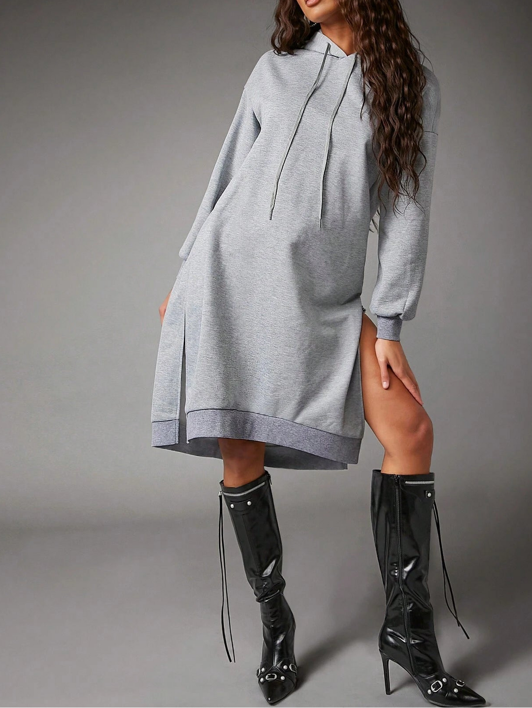 Rochie tip hanorac SHEIN, gri