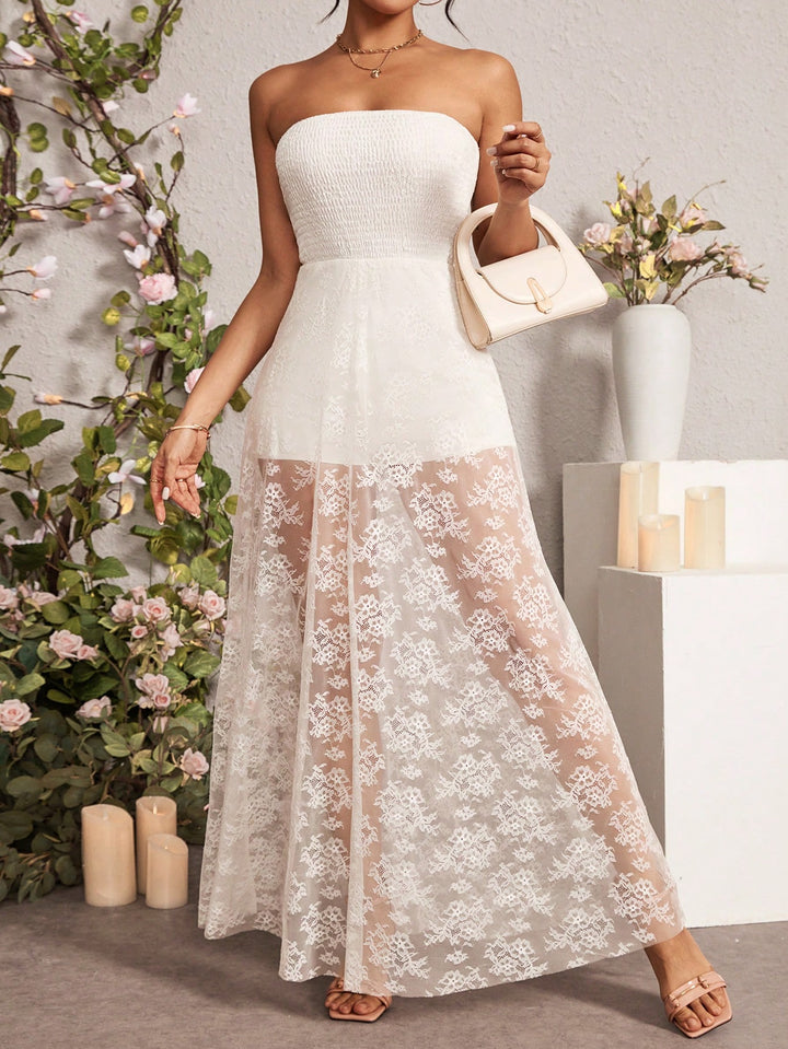 Rochie maxi SHEIN, alb