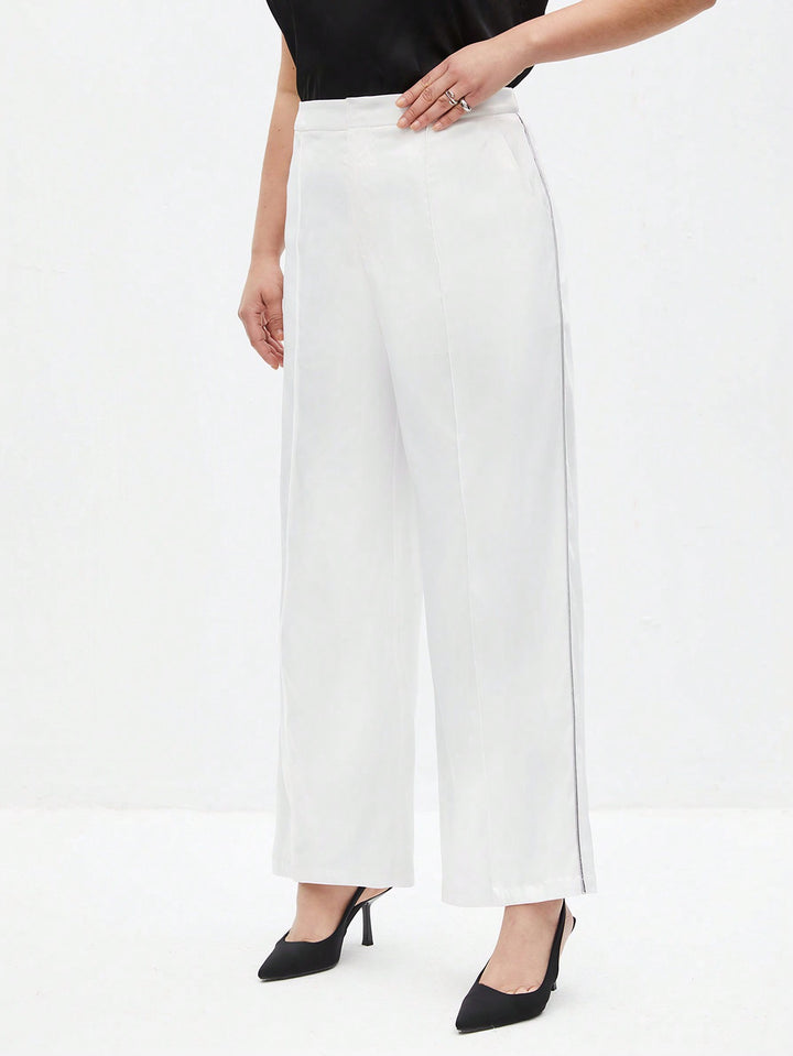 Pantaloni SHEIN, alb