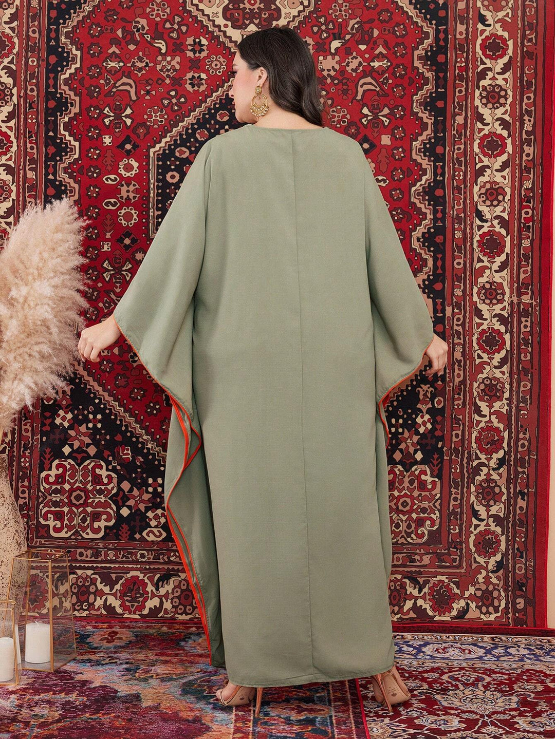 SHEIN maxi ruha, zöld